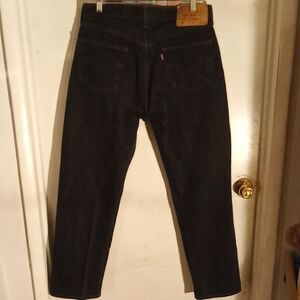 Men's black levi Jeans. 501 36/30 Leg inseam 29 inches.